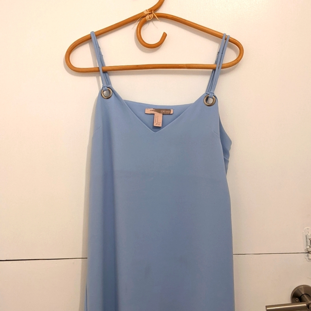F21 blue mini dress sz M